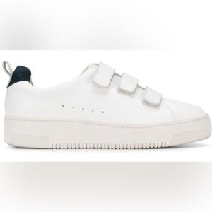 SANDRO White Velcro Strap Sneakers